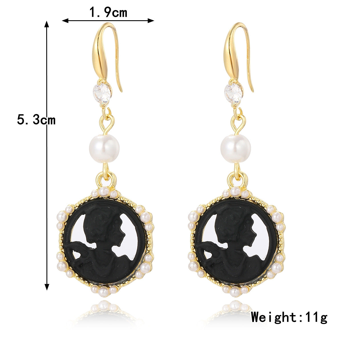 Wholesale Vintage French Rose Earrings